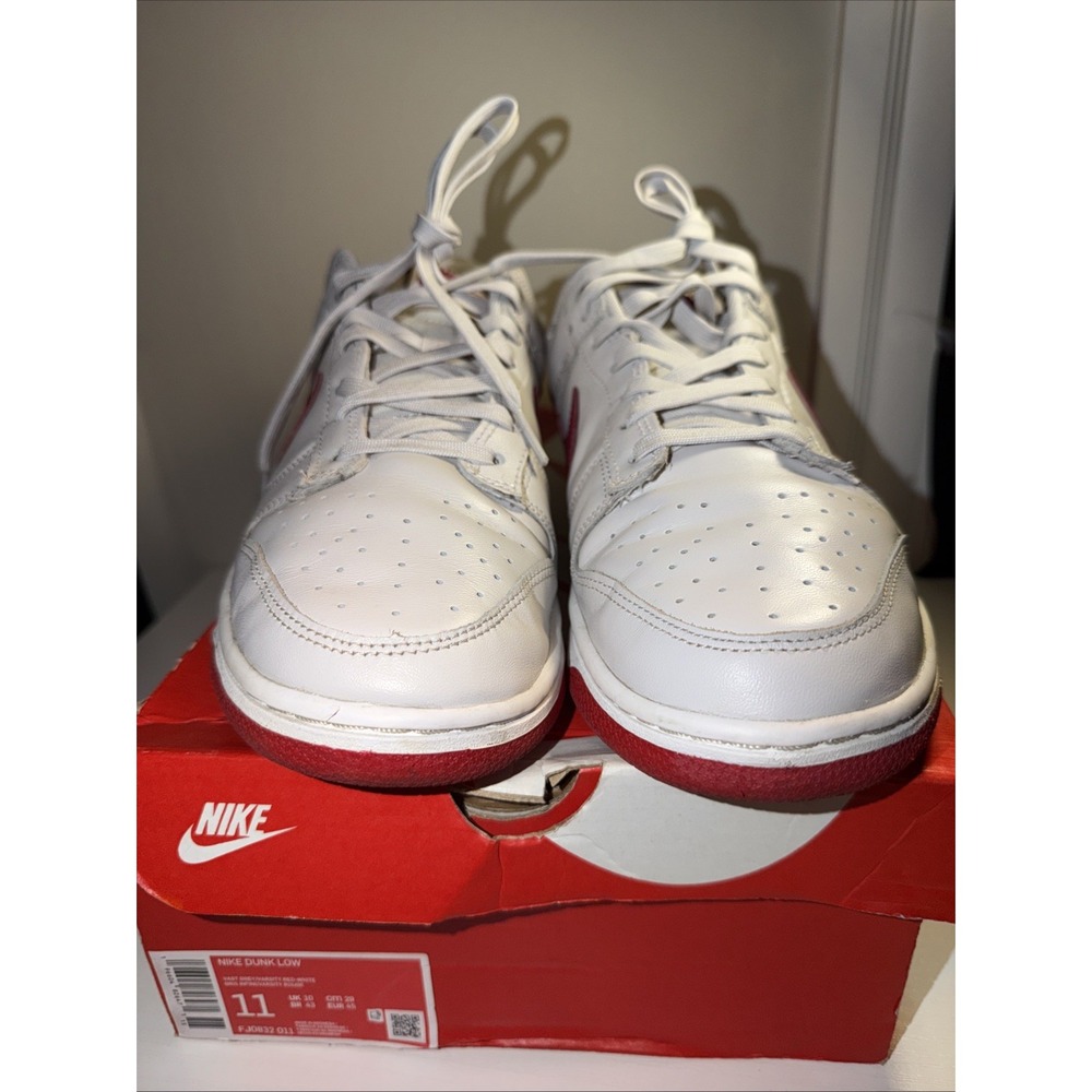 Nike Dunk Low Varsity Red White FJ0832-011 Men's Size 11